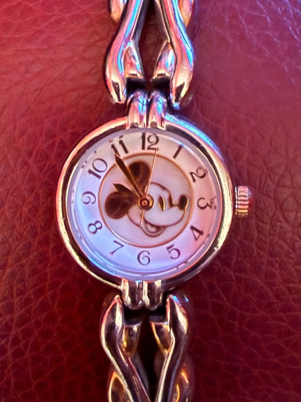 Disney Time Works Gold/Silver Toned Mickey Mouse Watch